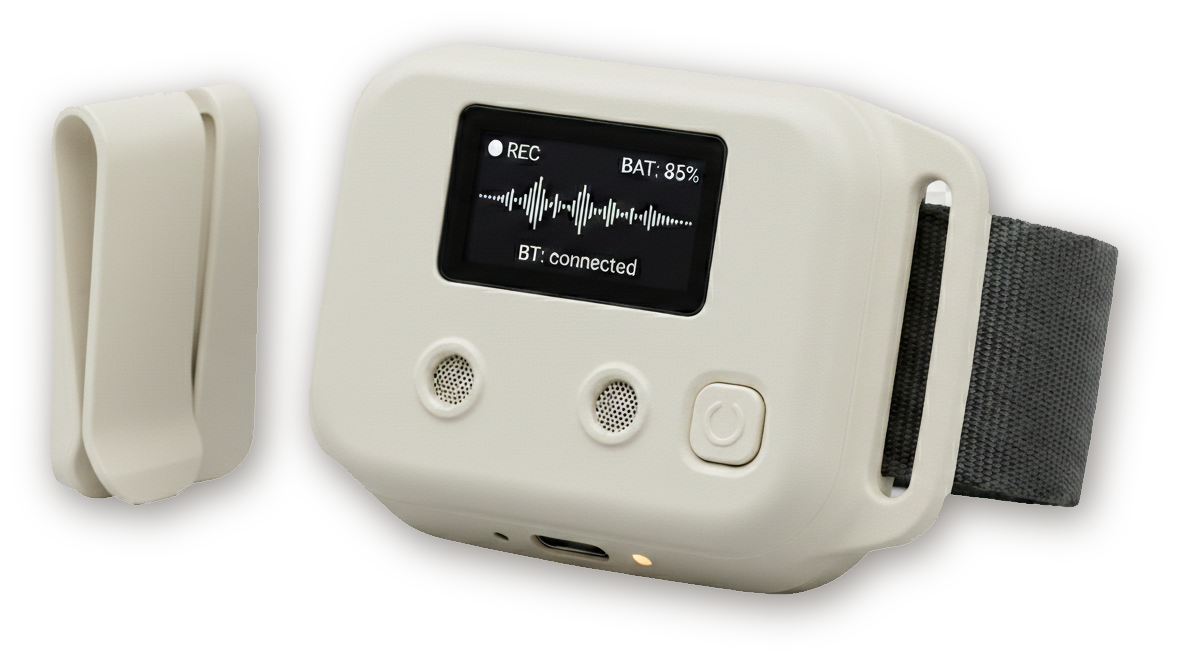 Caslog wearable recorder device